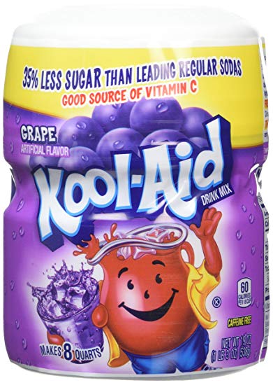 Kool Aid Grape Sweetened Tub 1 x 538g