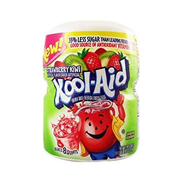 Kool Aid Strawberry & Kiwi Sweetened Tub 1 x 538g