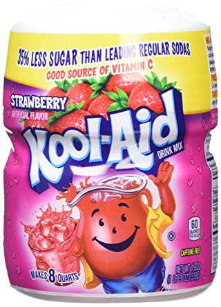 Kool Aid Strawberry Sweetened Tub 1 x 538g