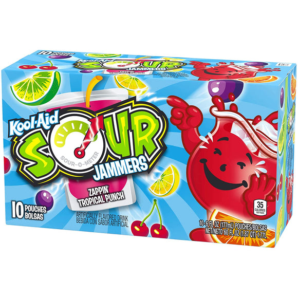 Kool Aid Jammers Zappin' Tropical Punch 10pk