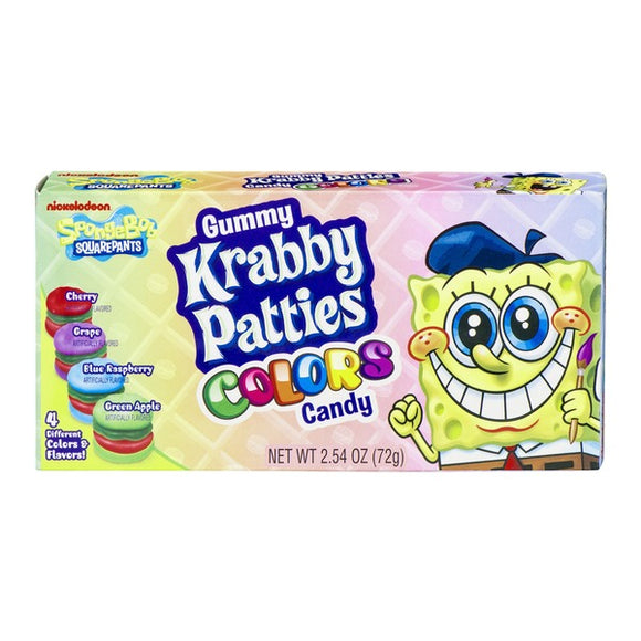 Krabby Patties Colors Candy Theatre Boxes 12 x 72g