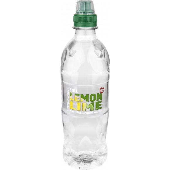 Sutton Spring Lemon And Lime Flavoured Water Sports Cap  12 x 500ml