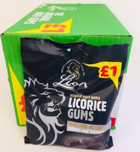 Lion Liquorice Gums Pre-Packs 12 x 150g £1 PM