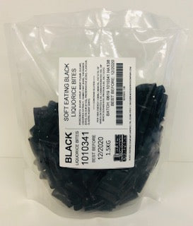 Black Liquorice Company Soft Eating Black Liquorice Bites 1 x 1.5kg