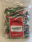 Joseph Dobson Wrapped Mega Lollies Watermelon Poly Bag 1 x 80pk =12.5p Per Lolly