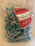 Joseph Dobson Wrapped Mega Lollies Blue Raspberry Poly Bag 1 x 80pk = 12.5p Per Lolly