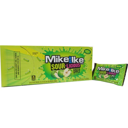 Mike & Ike Sour-Licious Green Apple Mini's 24 x 22g