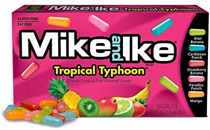 Mike & Ike Tropical Typhoon Theatre Boxes 12 x 141g