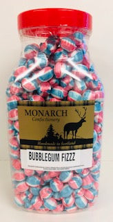 Monarch Confectionery Bubblegum Fizz Balls Jar 1 x 3kg