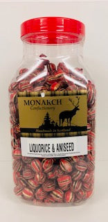 Monarch Confectionery Liquorice & Aniseed Jar 1 x 3kg