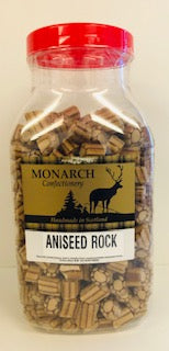 Monarch Confectionery Aniseed Rock Jar 1 x 3kg