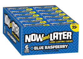 Now & Later Blue Raspberry Minis 24 x 26g