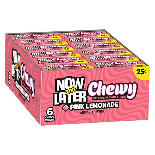 Now & Later Chewy Pink Lemonade Minis 24 x 26g