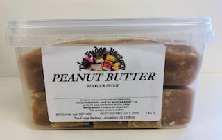Fudge Factory Peanut Butter Fudge Bulk Tub 1 x 2kg