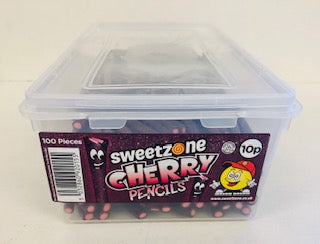 SweetZone Cherry Pencils 100 x 10p Tub