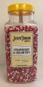 Joseph Dobson - Strawberry & Cream Pips Jar 1 x 2.72kg - Gluten Free