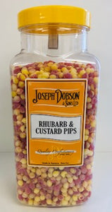 Joseph Dobson Rhubarb & Custard Pips Jar 1 x 2.72kg