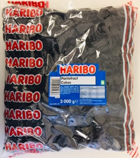 Haribo Pontefract Cakes Poly Bag 1 x 3kg NOTE BEST BEFORE DATE 01/24