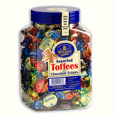 Walkers Nonsuch Assorted Toffee & Eclairs Jar 1 x 1.25kg