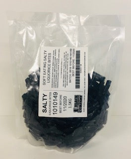 Black Liquorice Company Soft Eating Salty Liquorice Bites 1 x 1.5kg