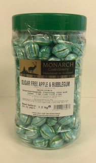 Monarch Confectionery Sugar Free Apple & Bubblegum 1 x 1.2kg