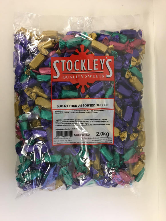 Sugar Free Stockley's Assorted Toffee - 2kg Bag