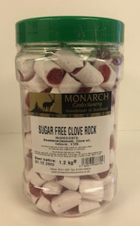 Monarch Confectionery Sugar Free Clove Rock 1 x 1.2kg