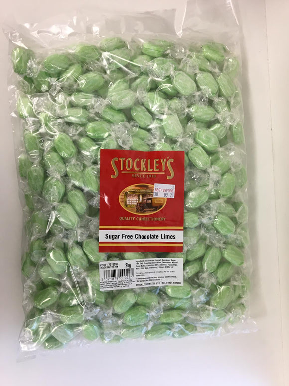 Sugar Free Stockley's Chocolate Limes - 2kg Bag
