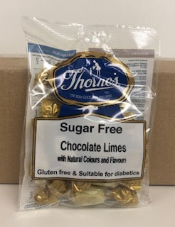 Thornes Sugar Free Chocolate Limes Pre-Packs 12 x 90g - GLUTEN FREE - SUITABLE FOR DIABETICS