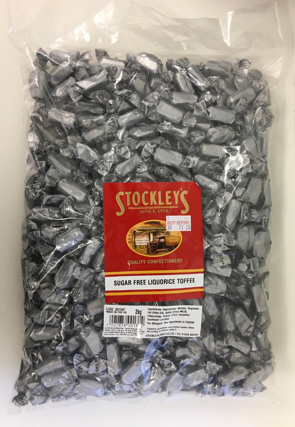 Sugar Free Stockley's Liquorice Toffee - 2kg Bag