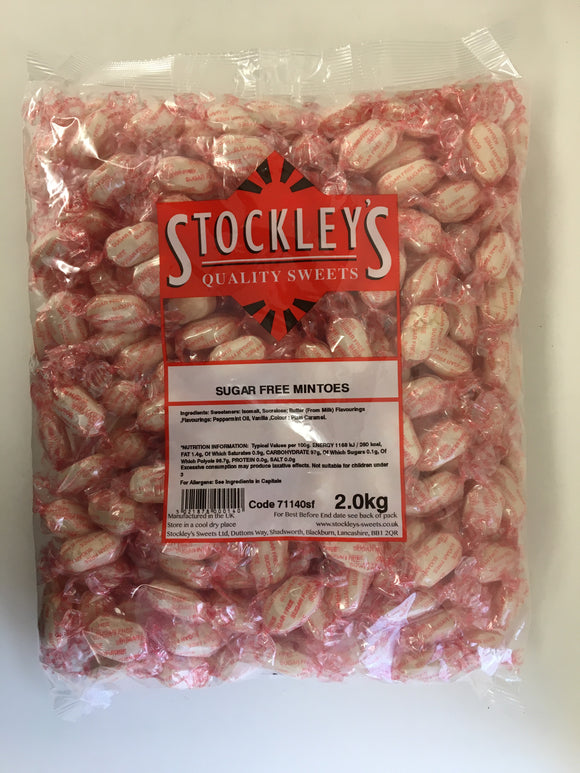 Sugar Free Stockley's Mintoes 2kg Bag