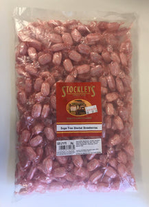 Sugar Free Stockley's Sherbet Strawberries 2kg Bag