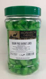 Monarch Confectionery Sugar Free Sherbet Limes 1 x 1.2kg
