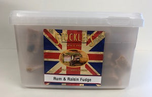 Stockley's Rum & Raisin Fudge Bulk Tub 1 x 2kg = 50p Per 100g