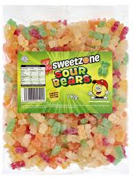Sweetzone Sour Bears 1kg Bag