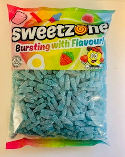 Sweetzone Premium Fizzy Blue Raspberry Bottles 1kg Bag
