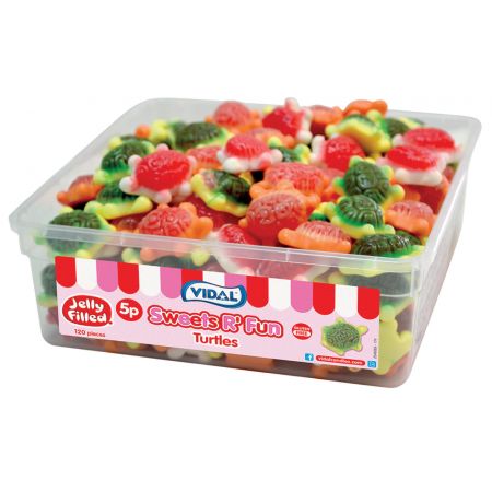 Vidal Jelly Filled Turtles Tubs 120 x 5p