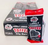 Walkers Nonsuch Lovely Liquorice Toffee 50g Bar 1 x 24pk