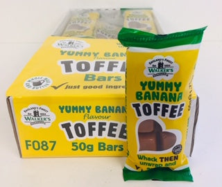 Walkers Nonsuch Yummy Banana Toffee 50g Bar 1 x 24pk