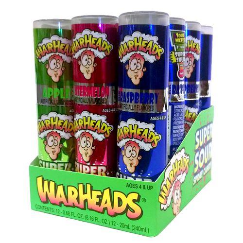 Warheads Super Sour Sprays 12 x 20ml