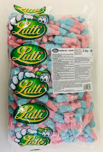 Lutti Medium Fizzy Blue Bottles 2kg Bag = 45p Per 100g