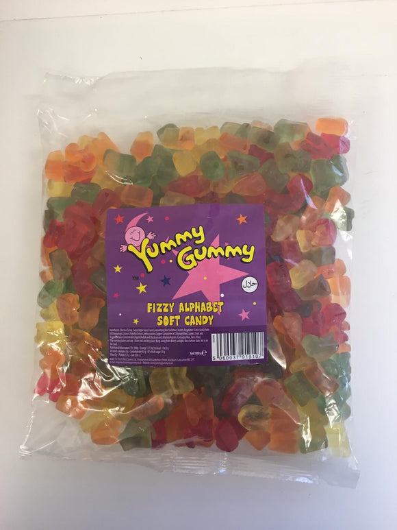 Yummy Gummy Alphabet Letters 1kg Bag