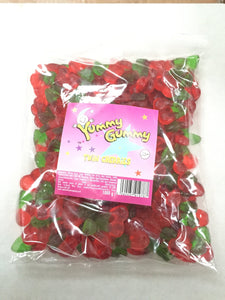 Yummy Gummy Twin Jelly Cherries 1kg Bag