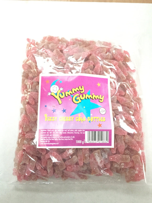 Yummy Gummy Fizzy Cherry Cola 1kg Bag
