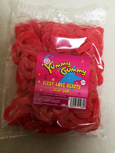 Yummy Gummy Fizzy Love Hearts 1kg Bag
